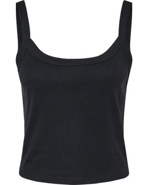 Bella Canvas Micro Rib Spaghetti Strap Tank - Black