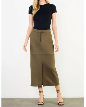 Thml Suede Long Skirt - Green