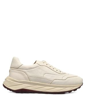 Henderson Smooth Leather Upper Sneakers - White