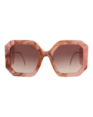 Philipp Plein Square-Frame Acetate Sunglasses - Pink