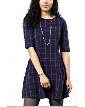 Mata Traders Half Sleeve Dress - Blue