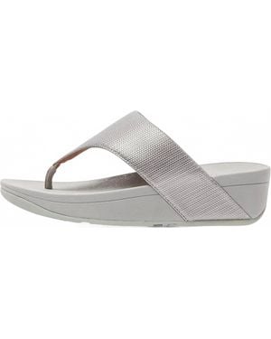 Fitflop Textured Glitz Toe-Post Sandal - Black
