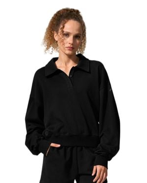 LILYSILK Heirloom '89 Polo Sweatshirt - Black