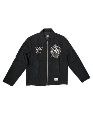 Ed Hardy Dg Skull Workwear Jacket - Black