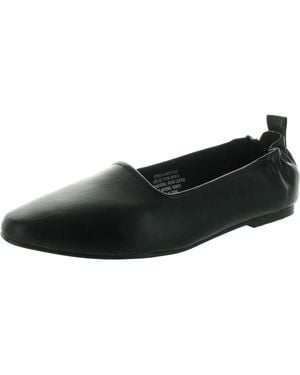 French Connection Fcemee75Ds Comfort Insole Faux Leather Flat Shoes - Black