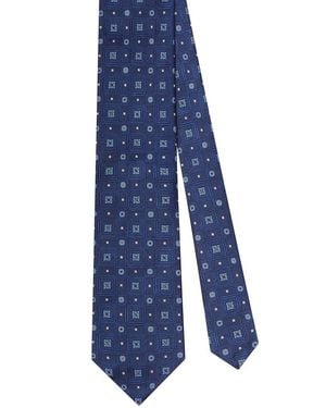 Robert Talbott Silk Square Jacquard Best Of Class Necktie - Blue