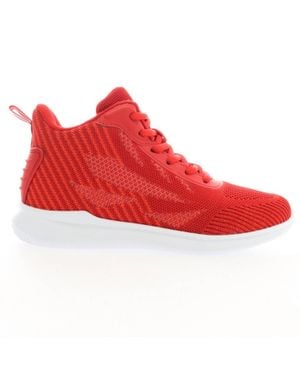 Propet Travel Bound Hi Zip-Up Sneaker - Red