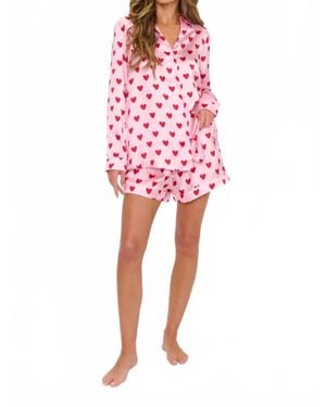 Show Me Your Mumu Silky Pajama Set - Red