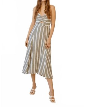 Guadalupe Filomena Stripe Dress - Natural