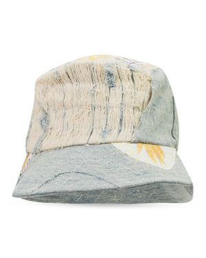 Who Decides War Daisy Upcycled Bucket Hat - Natural