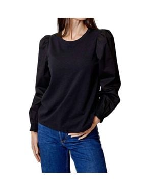 Design History Combo Long Sleeve Top - Black