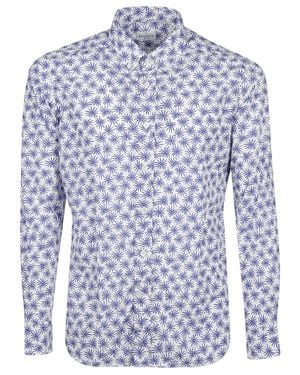 Bagutta Cotton Starburst Shirt - Blue