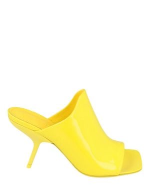 Ferragamo Era Patent Leather Mules - Yellow