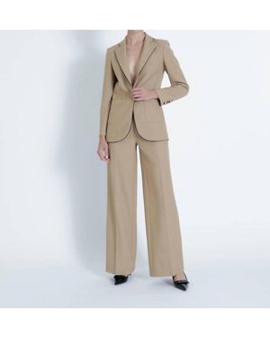 Karina Grimaldi Sophie Notched Blazer - Natural