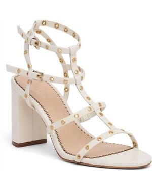 Cinq À Sept Maisie Strappy Grommet Block Heel - Metallic