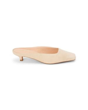 Matisse Classy Kitten-Heel Mules - White