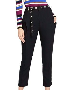 Rachel Roy Belted Casual Trouser Pants - Black