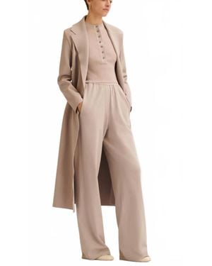 Scanlan Theodore Crepe Knit Soft Trouser - Natural