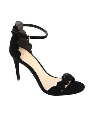 Rachel Zoe Ava Scalloped Sandals - Black