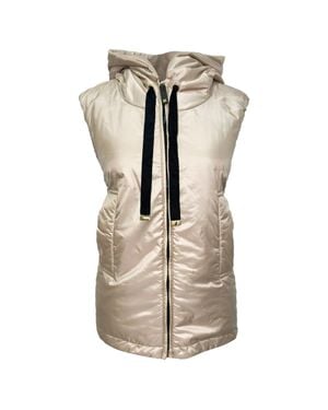 Max Mara Padded Vest - Natural