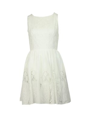floral embroidered midi dress Gwenna Pink – Frock and Frill office outfit Size:Med Discount 90s birthday party