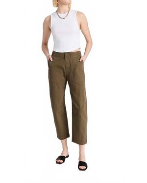 Rag & Bone Leyton Straight Workwear Pants - Green