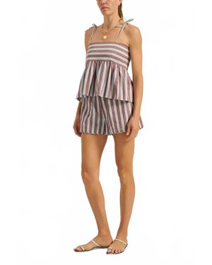 ILIO NEMA Pylos Peplum Top - Multicolor