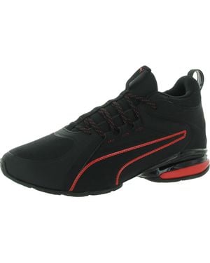 PUMA Axelion Mid Knit Fitness Athletic And Training Shoes - Black