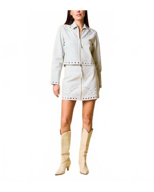 Cleobella Adare Cropped Jacket - White