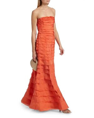 AMUR Pepper Layered Evening Gown