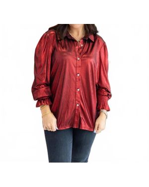 Layerz Clothing Ruby Long Sleeve Top - Red