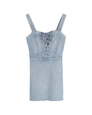 Reformation Bustier Mini Dress - Blue