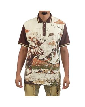 Black Leaf Path Of Greatness Polo Shirt - Brown