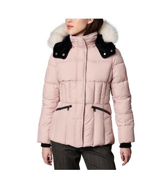 Bernardo High-Low Puffer - Pink