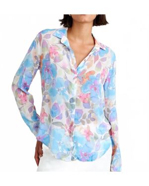Bella Dahl Hipster Floral Shirt - Blue