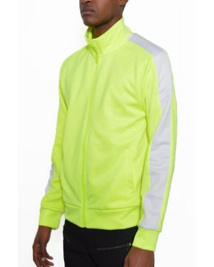 TRUEDAMES Track Single Stripe Jacket - Green