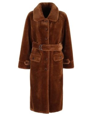 Urbancode Reversible Faux Fur Coat - Brown