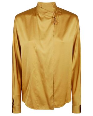 forte_forte Silk Blouse 14076.My Shirt For - Yellow