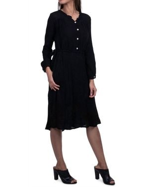 Gigi Moda Tammy Cotton Midi Dress - Black