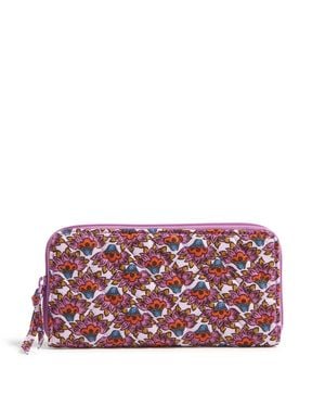 Vera Bradley Outlet Cotton Essential Continental Wallet - Red