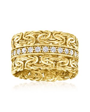 Ross-Simons Cz Byzantine Ring - Metallic