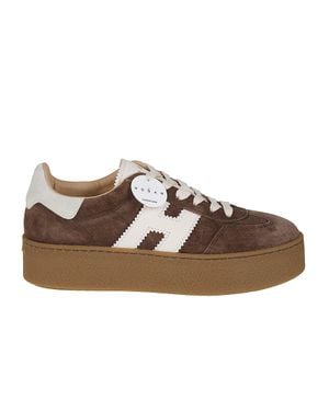 Hogan H698 Suede Sneakers - Brown