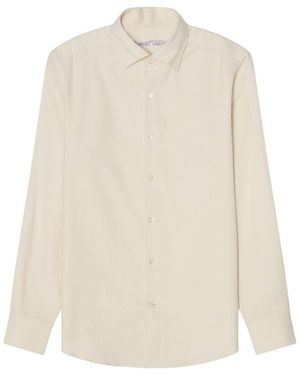 Robert Talbott Morgan Luxe Flannel Shirt - White