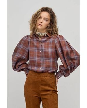 Lanhtropy Camille Linen Shirt - Red