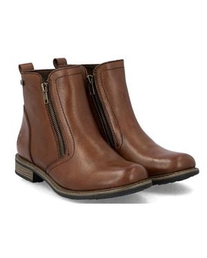 Rieker Ornella Leather Boots - Brown