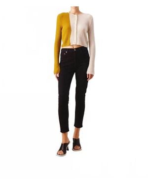 Agolde Nico Slim-Fit High-Waisted Jeans - Black