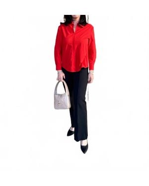 Joh Noella Long Sleeve Blouse - Red