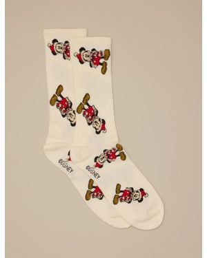 Lucky Brand Winter Mickey Socks - Natural