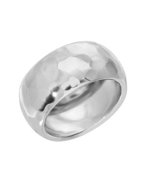 Eklexic Hammered Domed Ring - Gray