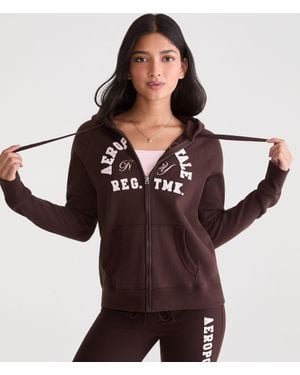 Aéropostale Ny Full-Zip Hoodie - White